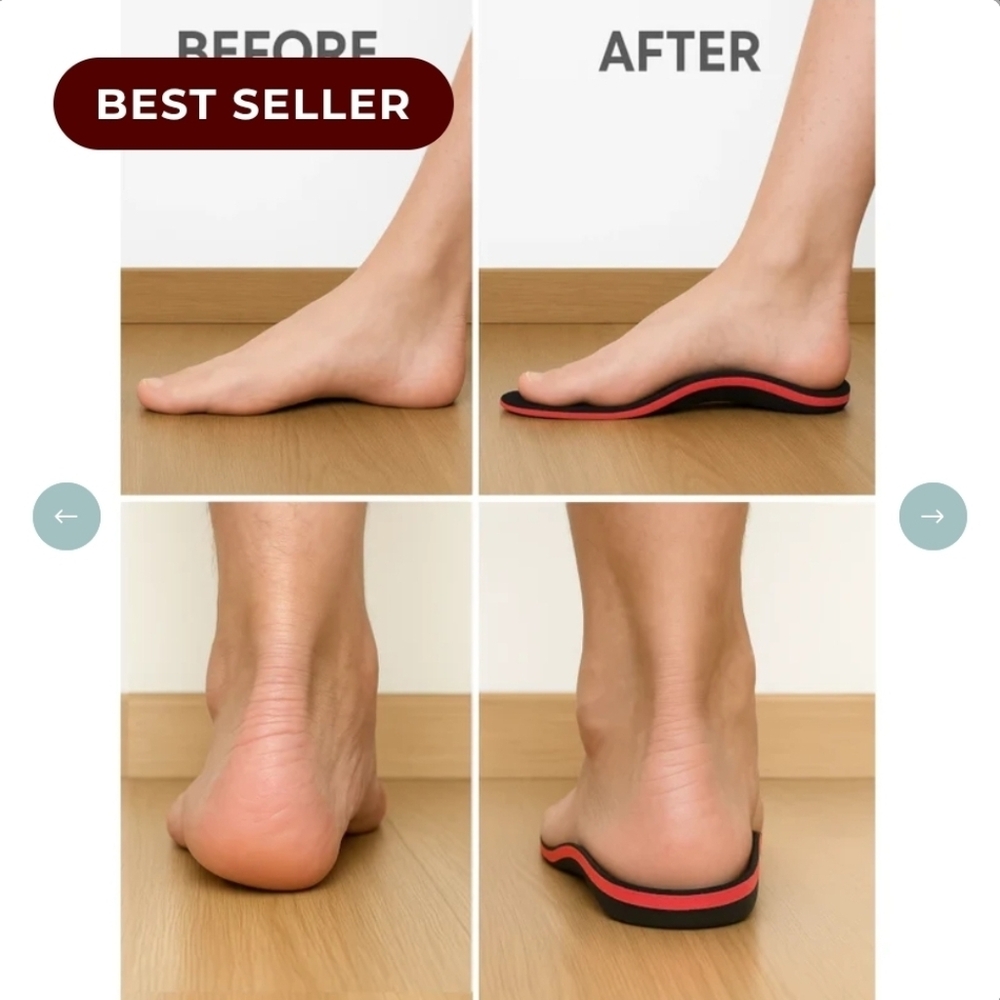 ORTHO FLEXX MAX ARCH SUPPORT ORTHOTIC INSOLES - Picture 3 of 6